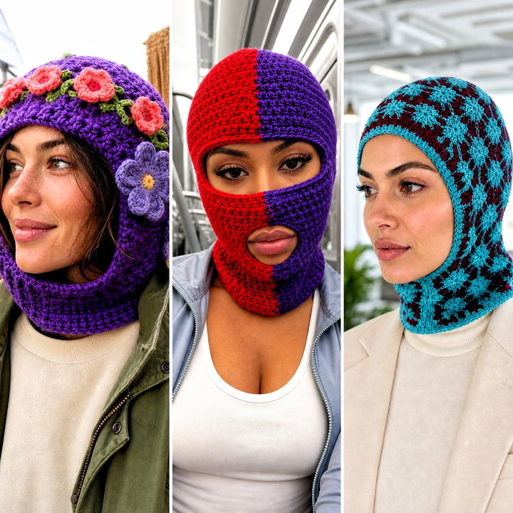 25 Crochet Balaclava Beanie Outfit Ideas for Winter Style