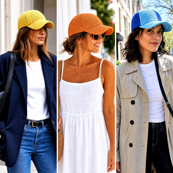25 Crochet Baseball Cap Outfit Ideas for Sporty Summer Style