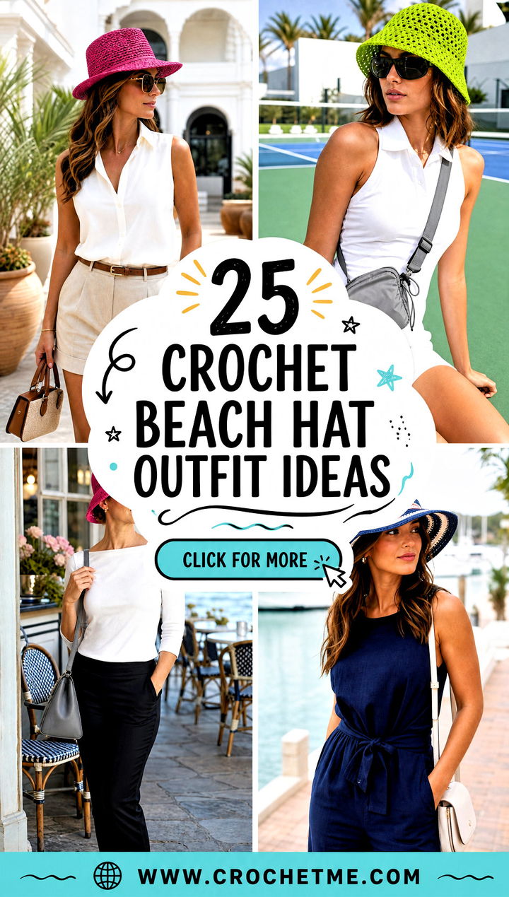 25 crochet beach hat outfit ideas - 25 crochet beach hat outfit ideas