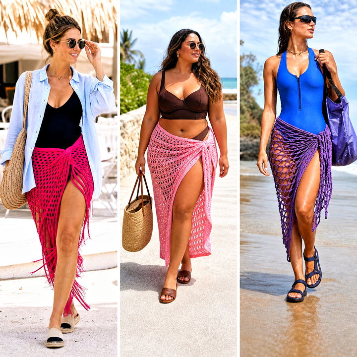 25 Crochet Beach Sarong Outfit Ideas for Breezy Summer Looks