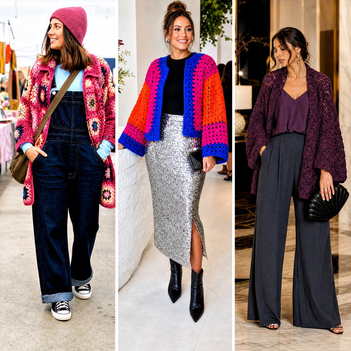 25 Crochet Blanket Jacket Outfit Ideas for Cozy Layered Looks