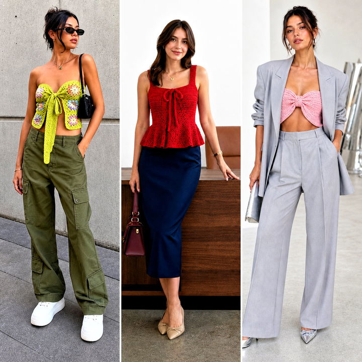 25 Crochet Bow Top Outfit Ideas for Cute Summer Styling