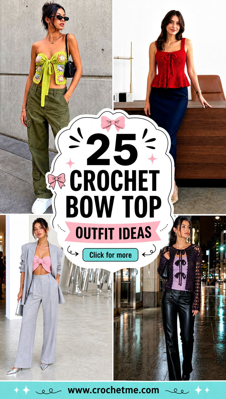 25 crochet bow top outfit ideas - 25 crochet bow top outfit ideas