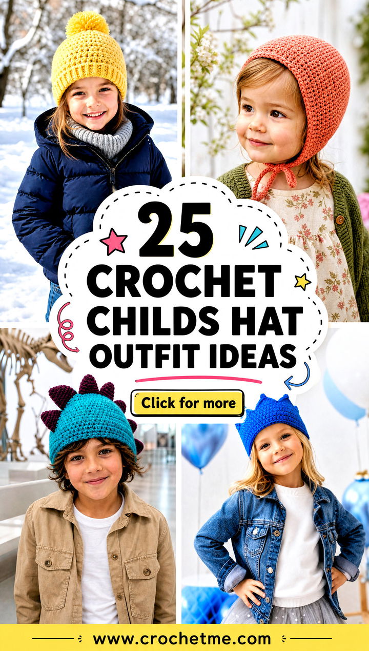 25 crochet childs hat outfit ideas - 25 crochet childs hat outfit ideas