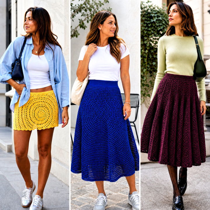 25 Crochet Circle Skirt Outfit Ideas for Twirl-Worthy Style
