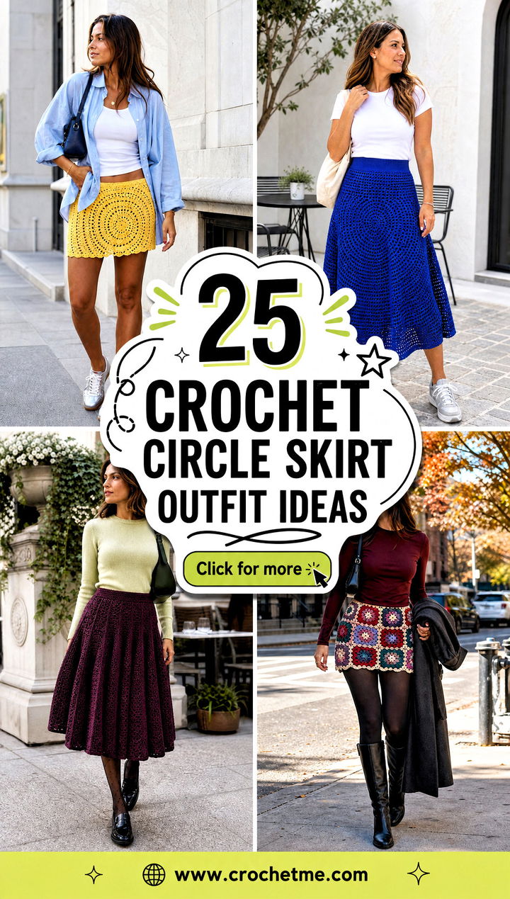 25 crochet circle skirt outfit ideas - 25 crochet circle skirt outfit ideas