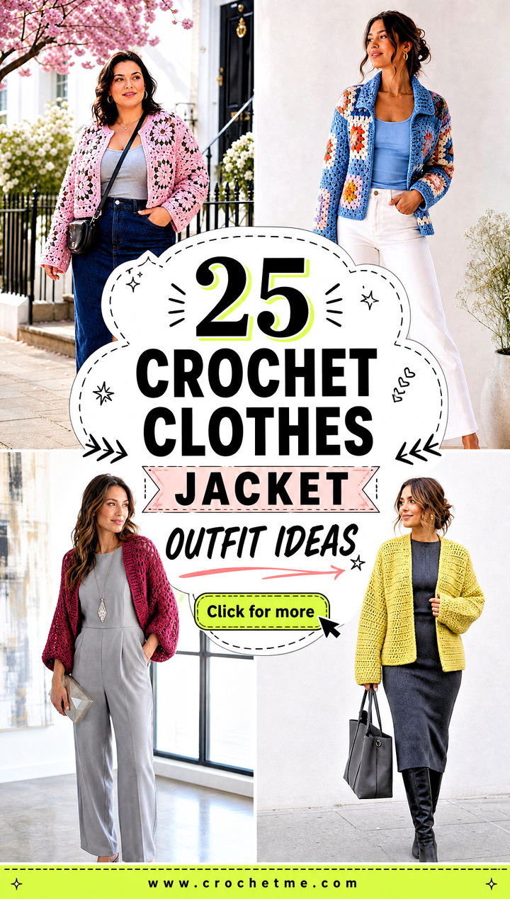 25 crochet clothes jacket outfit ideas - 25 crochet clothes jacket outfit ideas