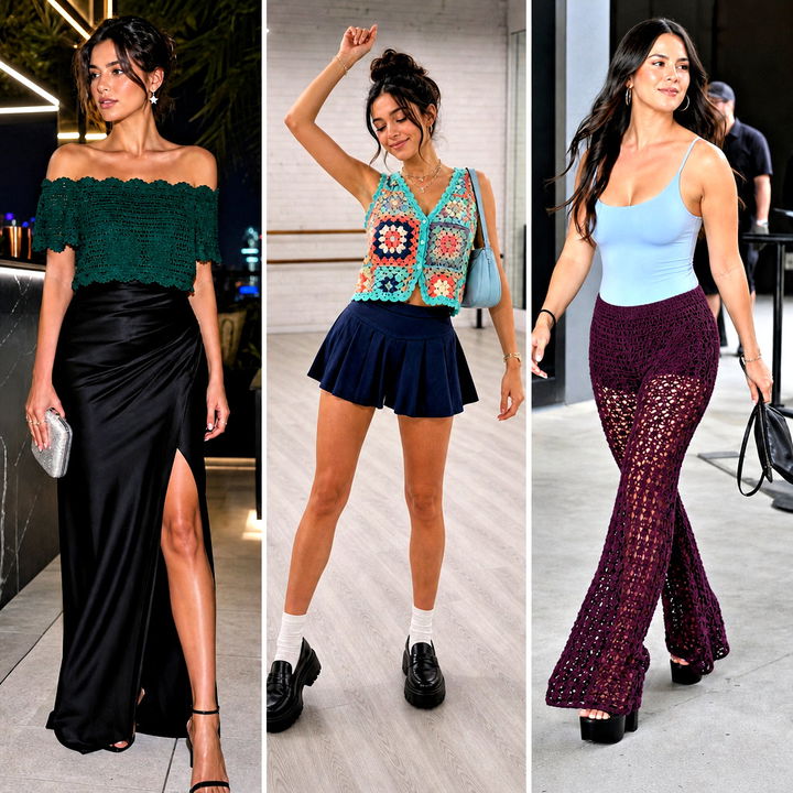 25 Crochet Clubbing Outfit Ideas for Bold Night-Out Style