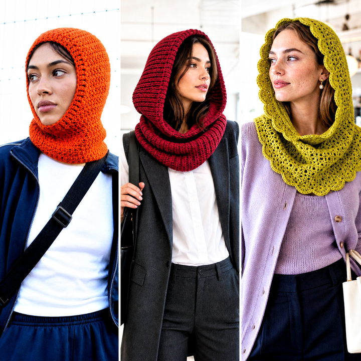 25 Crochet Cowl Hood Outfit Ideas for Warm Layered Looks