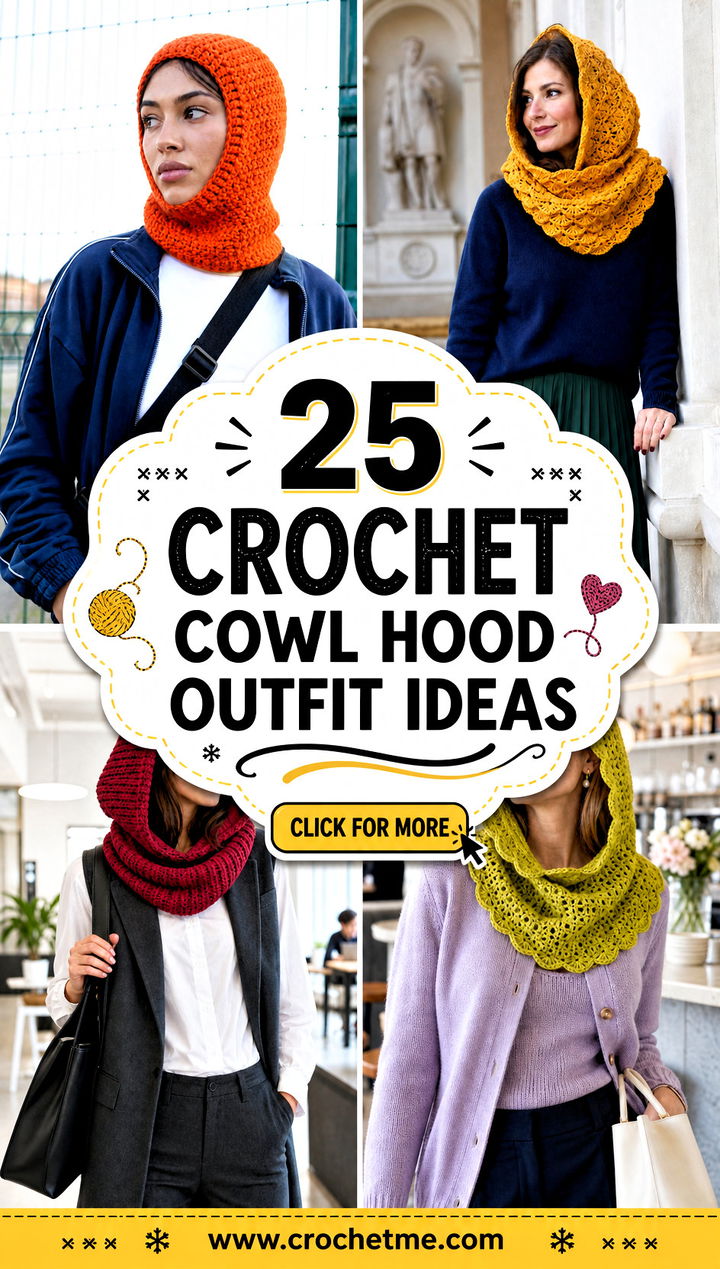25 crochet cowl hood outfit ideas - 25 crochet cowl hood outfit ideas