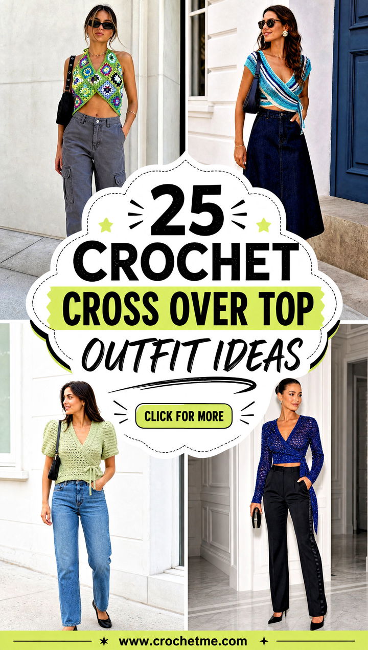 25 crochet cross over top outfit ideas - 25 crochet cross over top outfit ideas