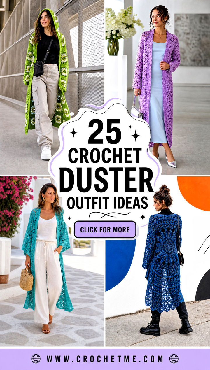 25 crochet duster outfit ideas - 25 crochet duster outfit ideas