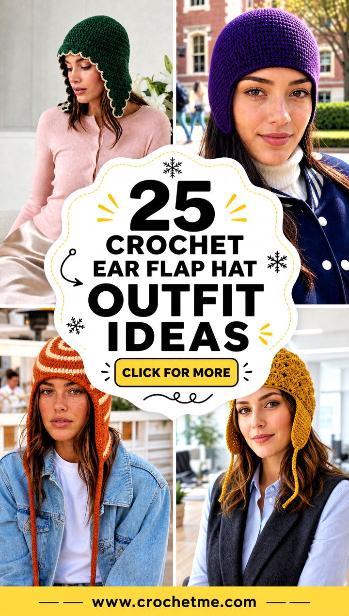25 crochet ear flap hat outfit ideas - 25 crochet ear flap hat outfit ideas