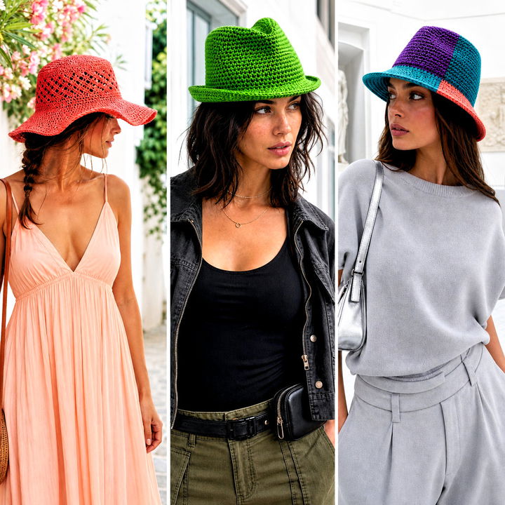 25 Crochet Fedora Hat Outfit Ideas for Chic Summer Style