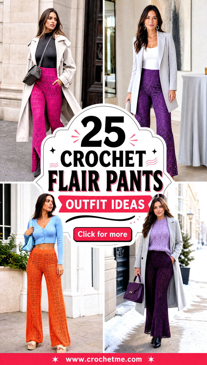 25 crochet flair pants outfit ideas - 25 crochet flair pants outfit ideas