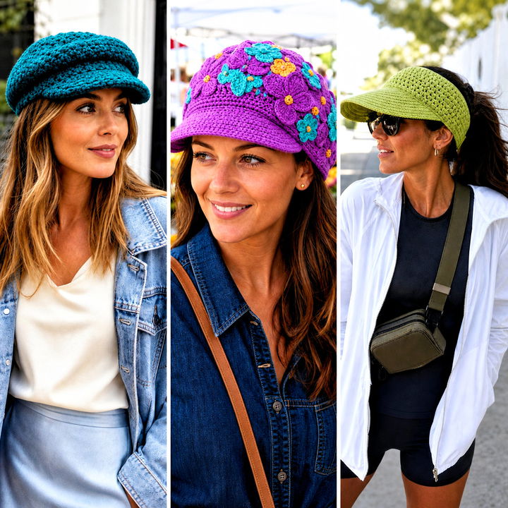25 Crochet Flat Cap Outfit Ideas for Chic Vintage Style