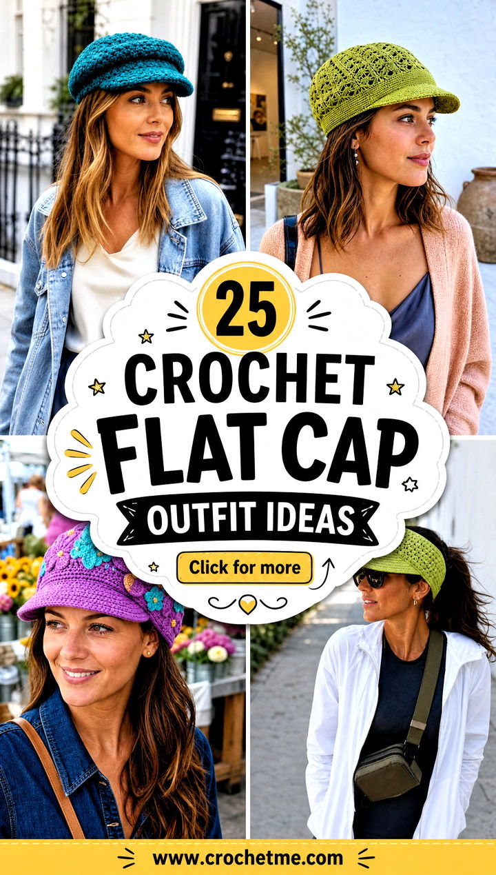 25 crochet flat cap outfit ideas - 25 crochet flat cap outfit ideas