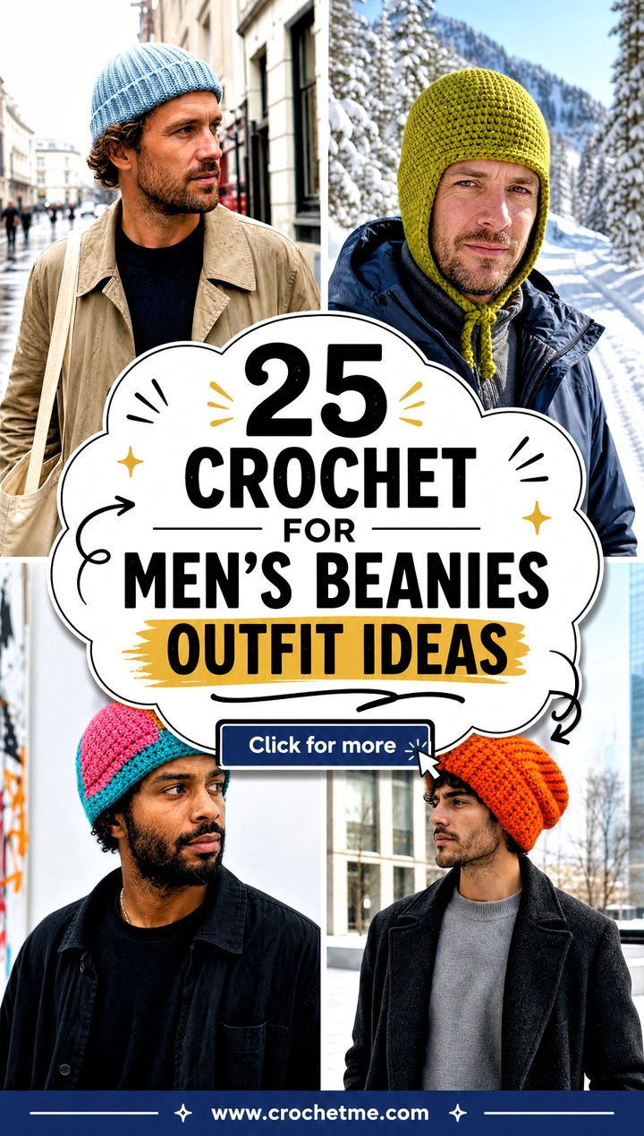 25 crochet for mens beanies outfit ideas - 25 crochet for men’s beanies outfit ideas