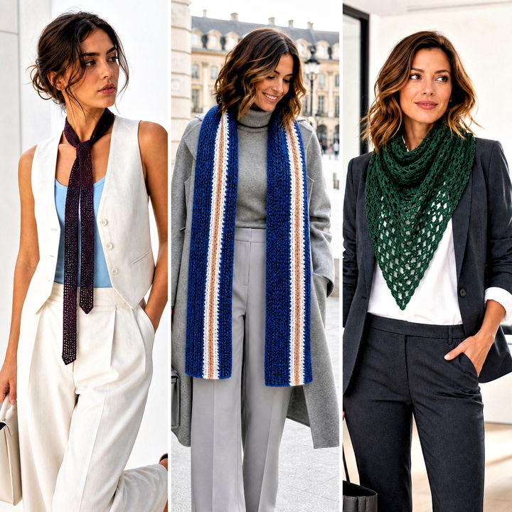25 Crochet for Scarfs Outfit Ideas for Cozy Layered Style