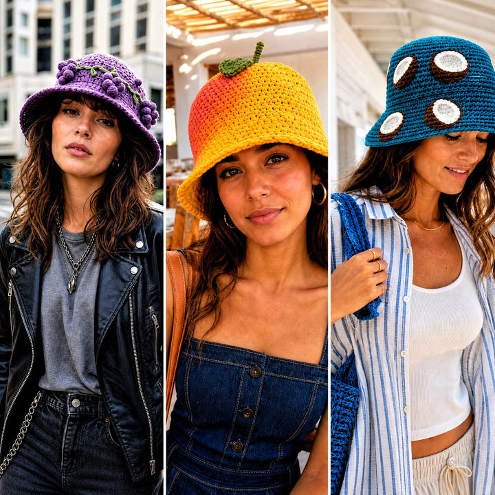 25 Crochet Fruit Bucket Hat Outfit Ideas for Sunny Days