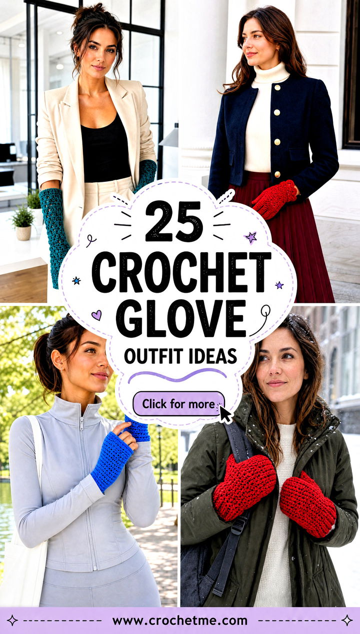 25 crochet glove outfit ideas - 25 crochet glove outfit ideas