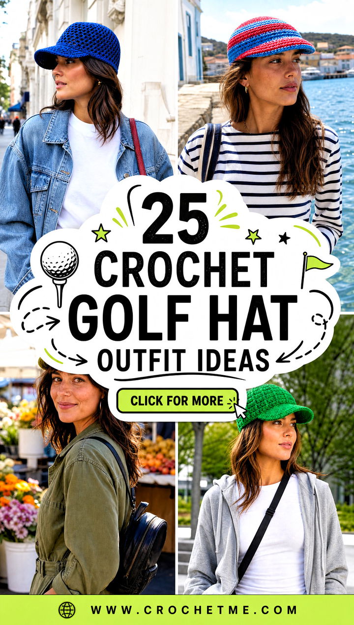 25 crochet golf hat outfit ideas - 25 crochet golf hat outfit ideas