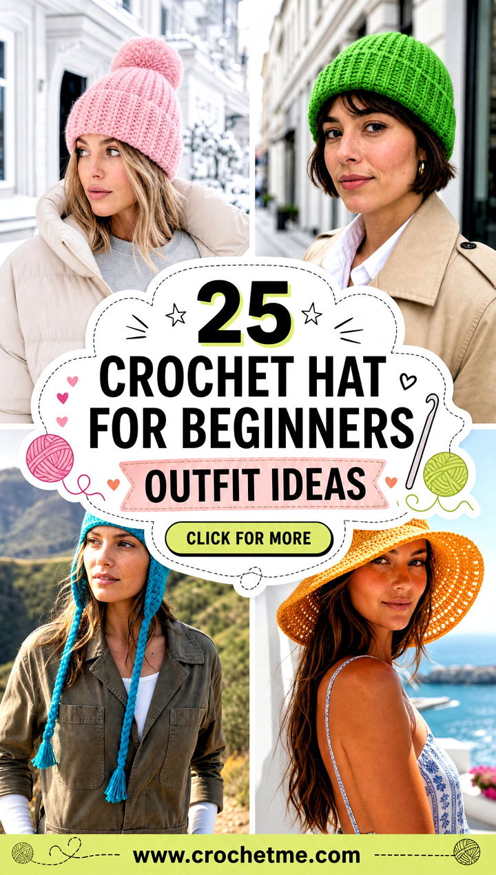 25 crochet hat for beginners outfit ideas - 25 crochet hat for beginners outfit ideas