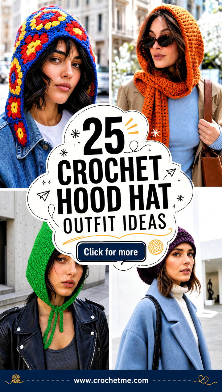 25 crochet hood hat outfit ideas - 25 crochet hood hat outfit ideas