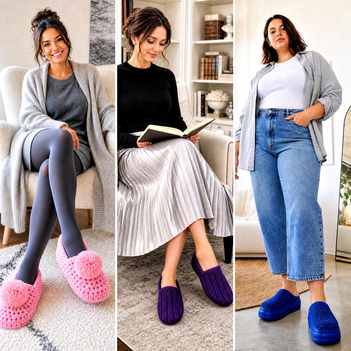 25 Crochet House Shoes Outfit Ideas for Cozy Days at Home