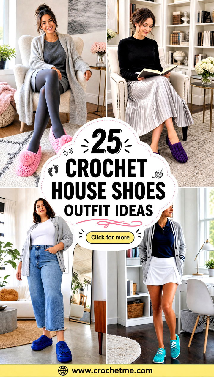 25 crochet house shoes outfit ideas - 25 crochet house shoes outfit ideas