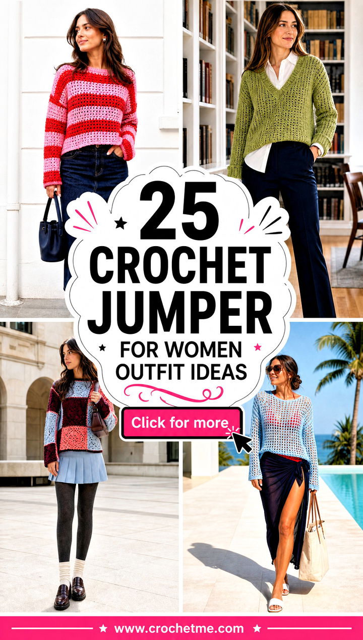 25 crochet jumper for women outfit ideas - 25 crochet jumper for women outfit ideas