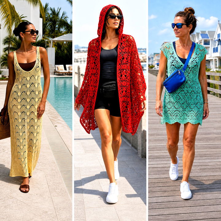 25 Crochet Lace Cover Up Outfit Ideas for Breezy Beach Style