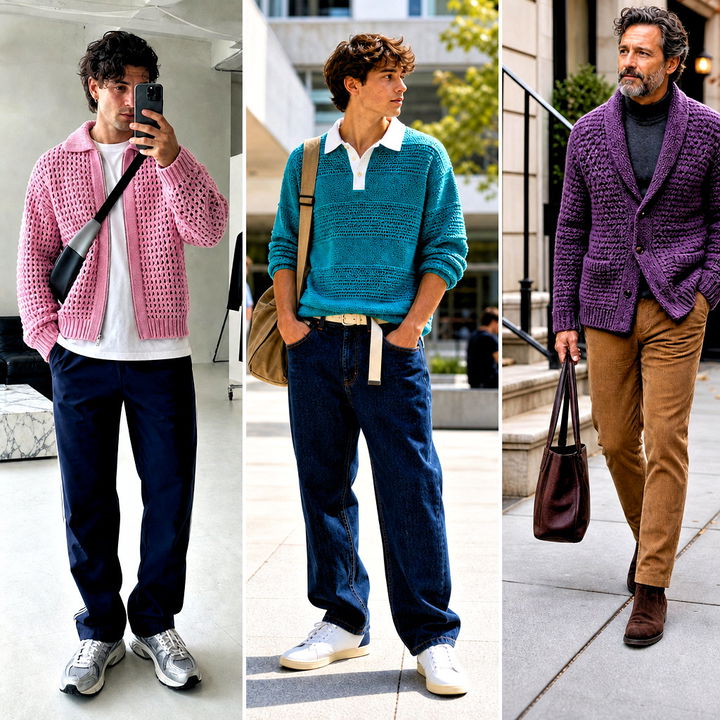 25 Crochet Men’s Clothes and Outfit Ideas for Every Season