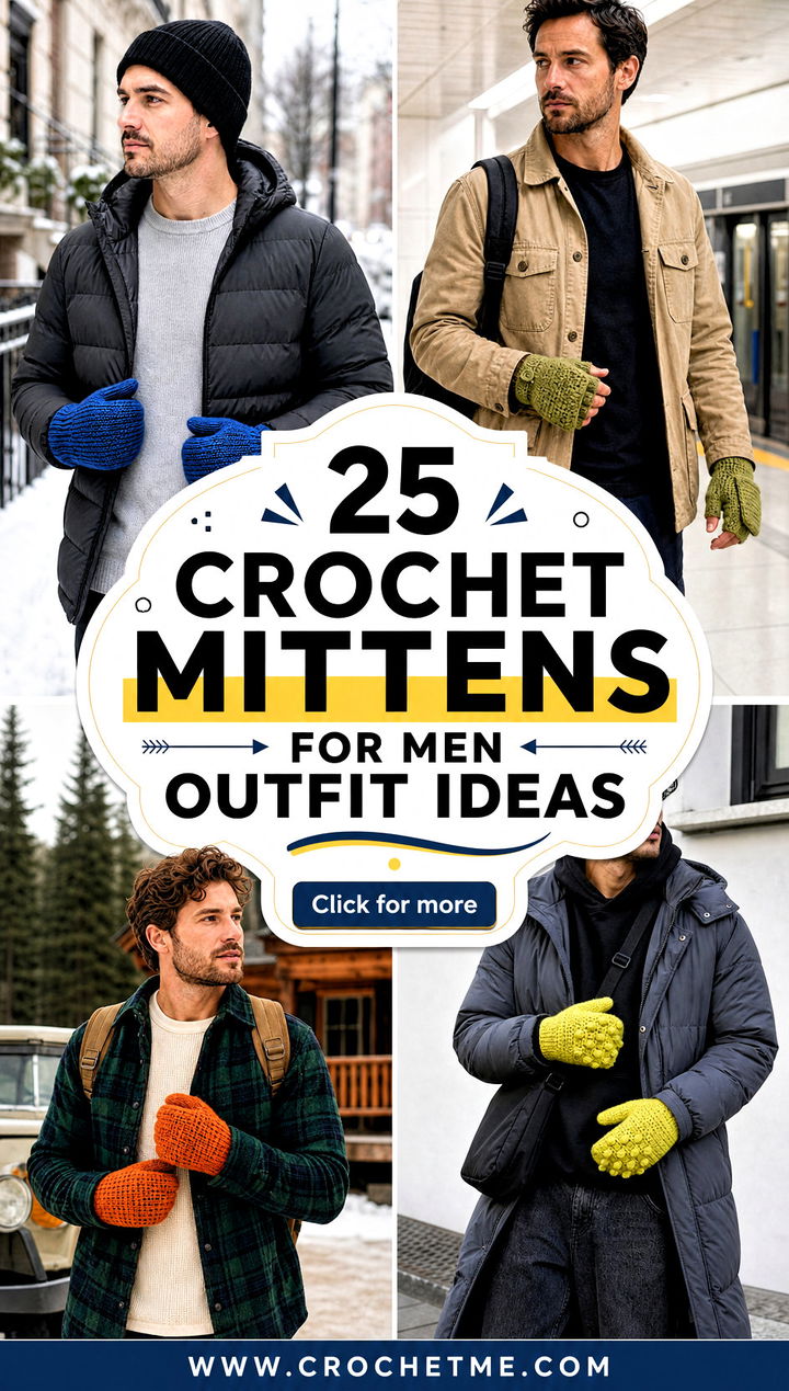 25 crochet mittens for men outfit ideas - 25 crochet mittens for men outfit ideas