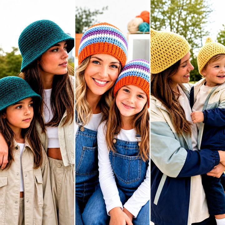 25 Crochet Mommy and Me Hats Outfit Ideas for Cozy Days