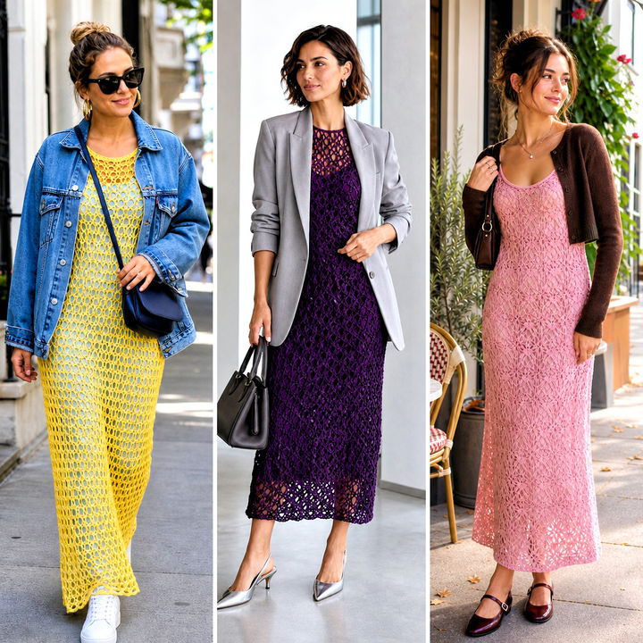 25 Crochet Net Dress Outfit Ideas for Breezy Summer Style
