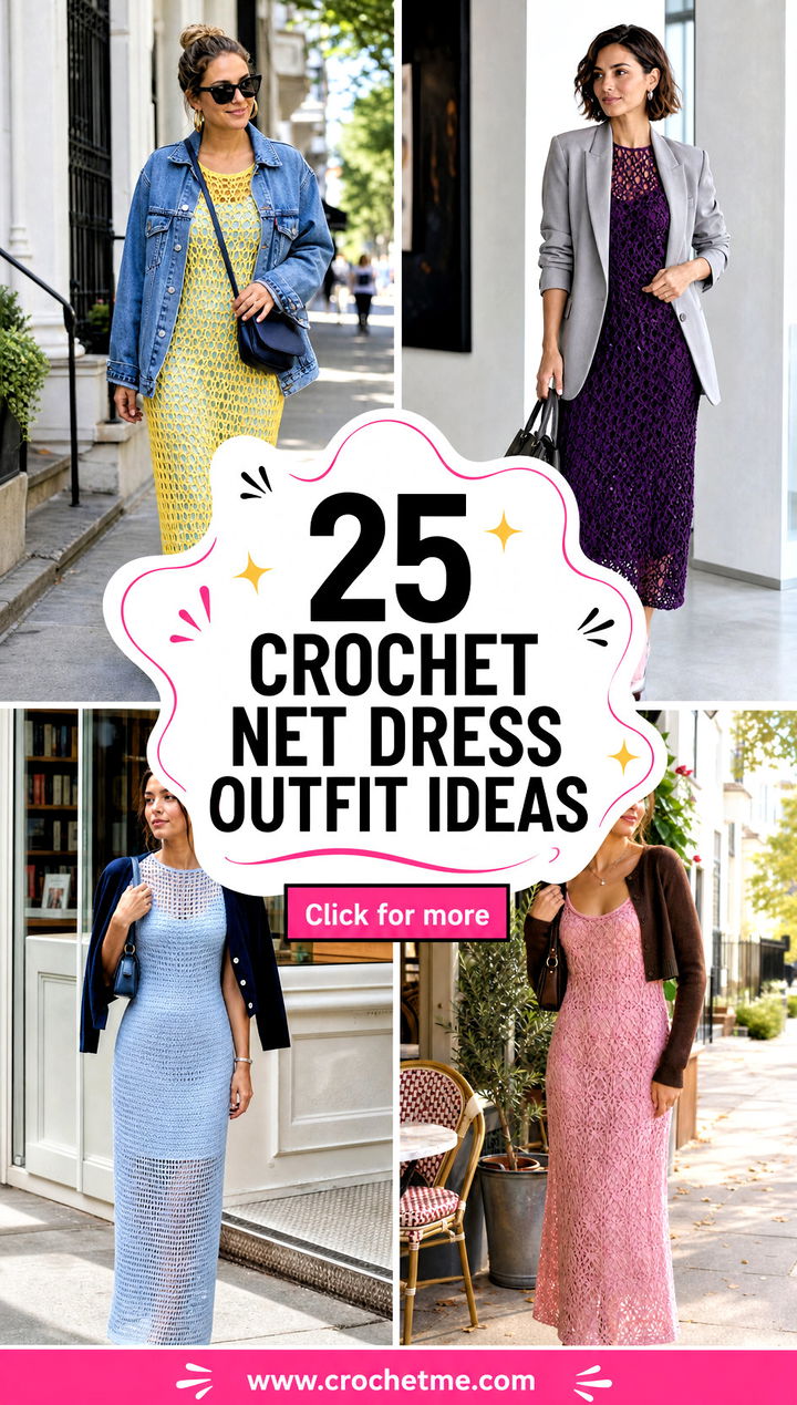 25 crochet net dress outfit ideas - 25 crochet net dress outfit ideas