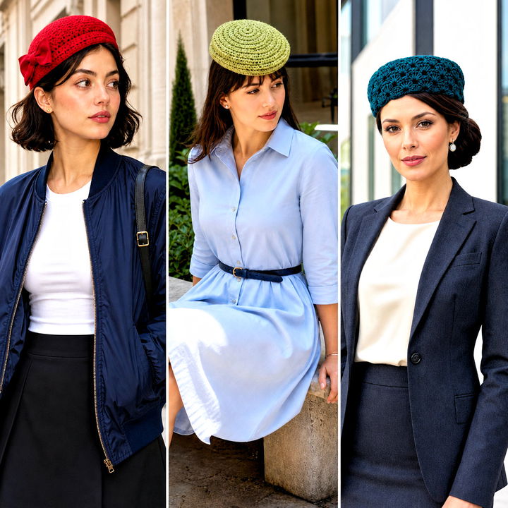 25 Crochet Pillbox Hat Outfit Ideas for Vintage Winter Style