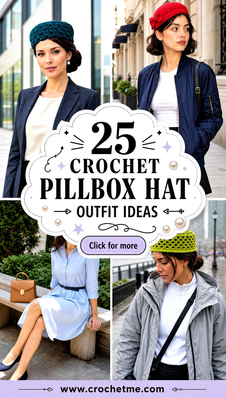 25 crochet pillbox hat outfit ideas - 25 crochet pillbox hat outfit ideas