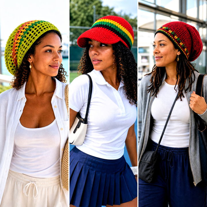 25 Crochet Rasta Beanie Outfit Ideas for Laid-Back Style