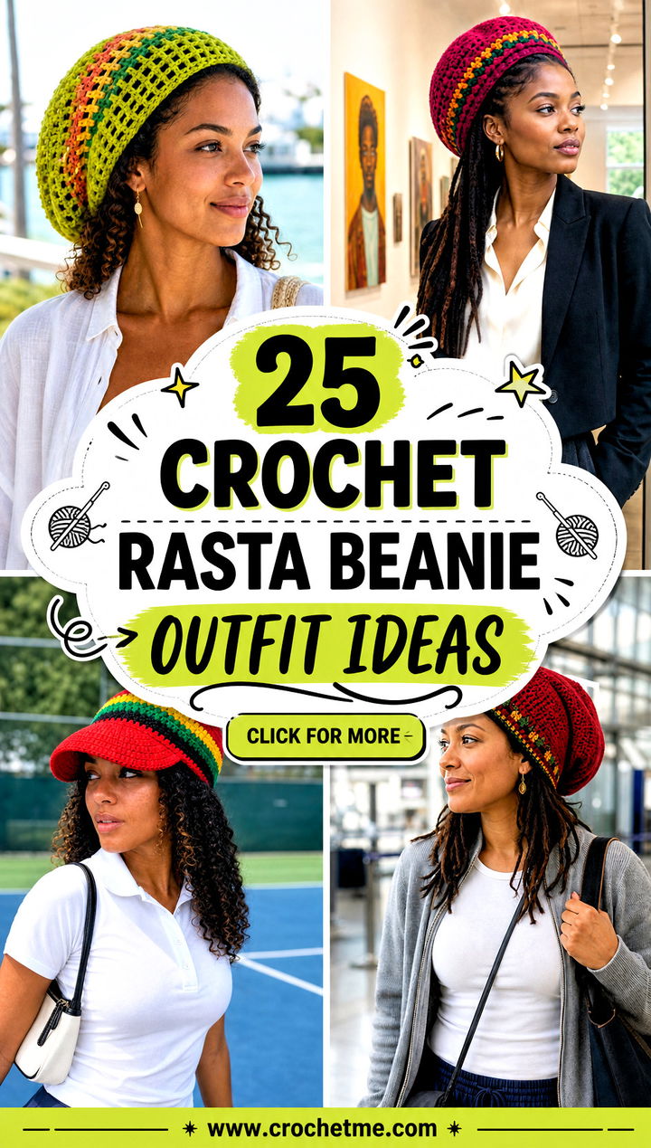 25 crochet rasta beanie outfit ideas - 25 crochet rasta beanie outfit ideas
