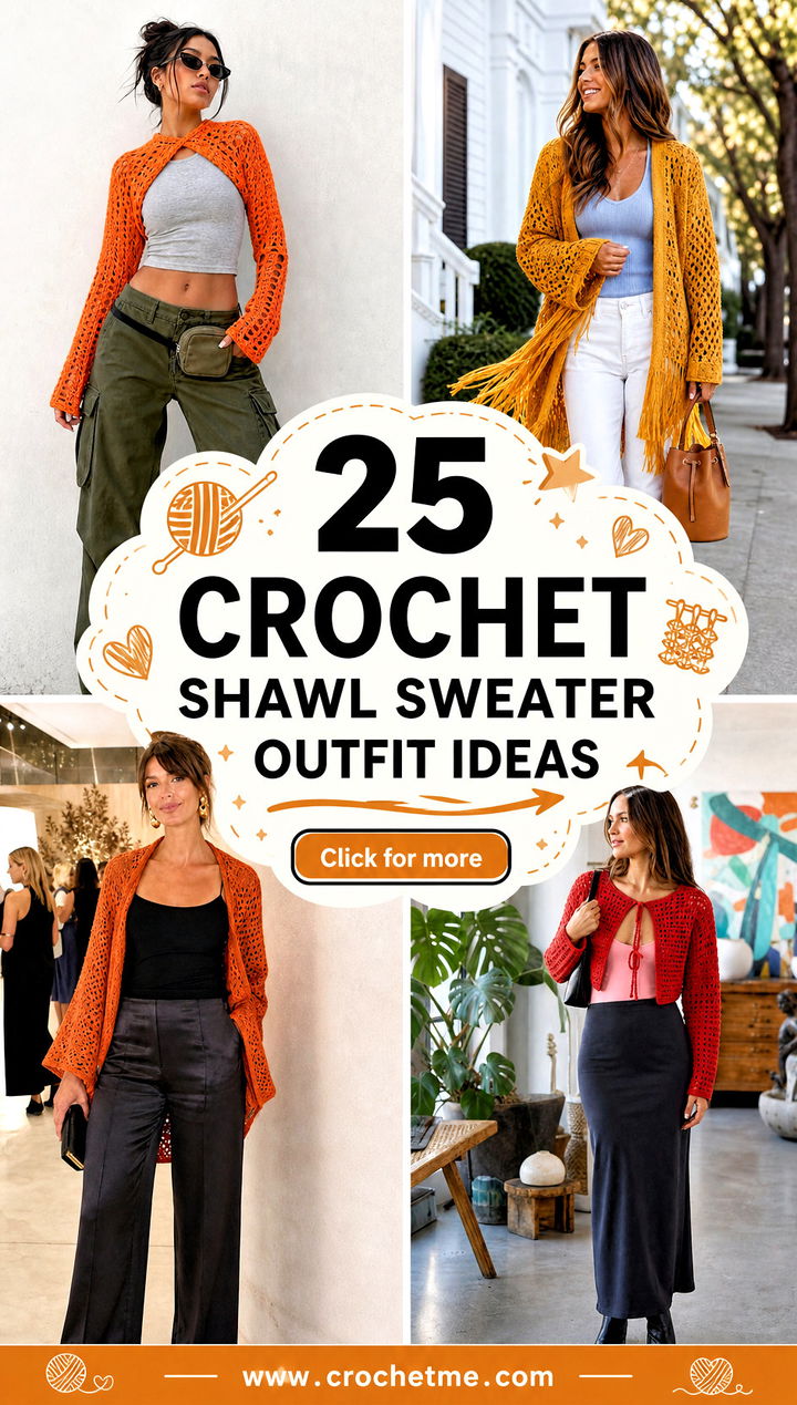 25 crochet shawl sweater outfit ideas - 25 crochet shawl sweater outfit ideas