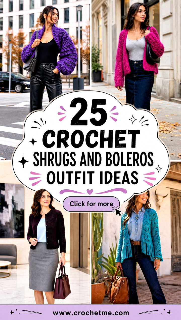 25 crochet shrugs and boleros outfit ideas - 25 crochet shrugs and boleros outfit ideas