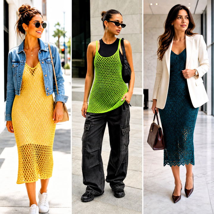 25 crochet slip dress outfit ideas