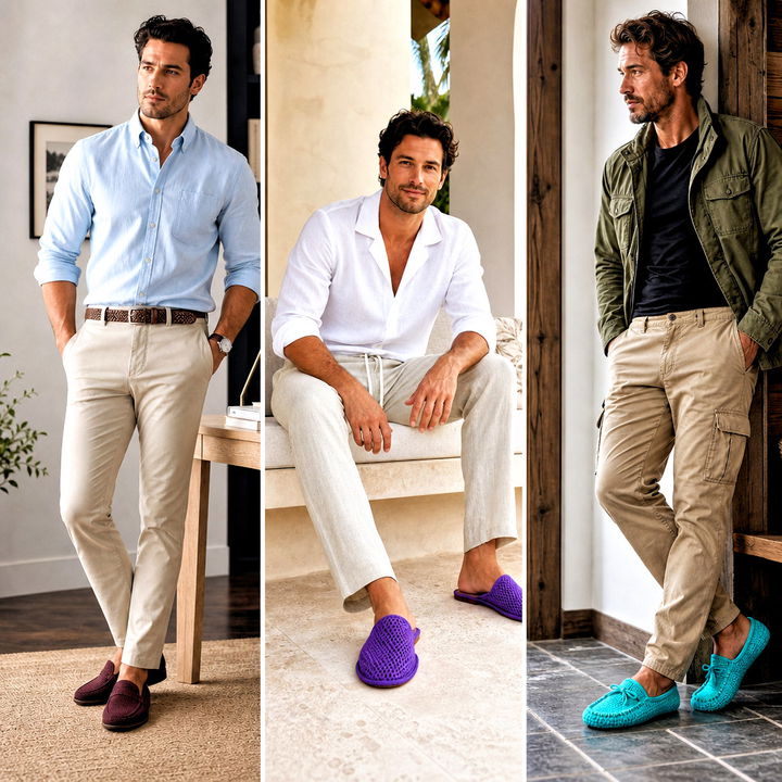 25 Crochet Slippers for Men Outfit Ideas for Cozy Weekends