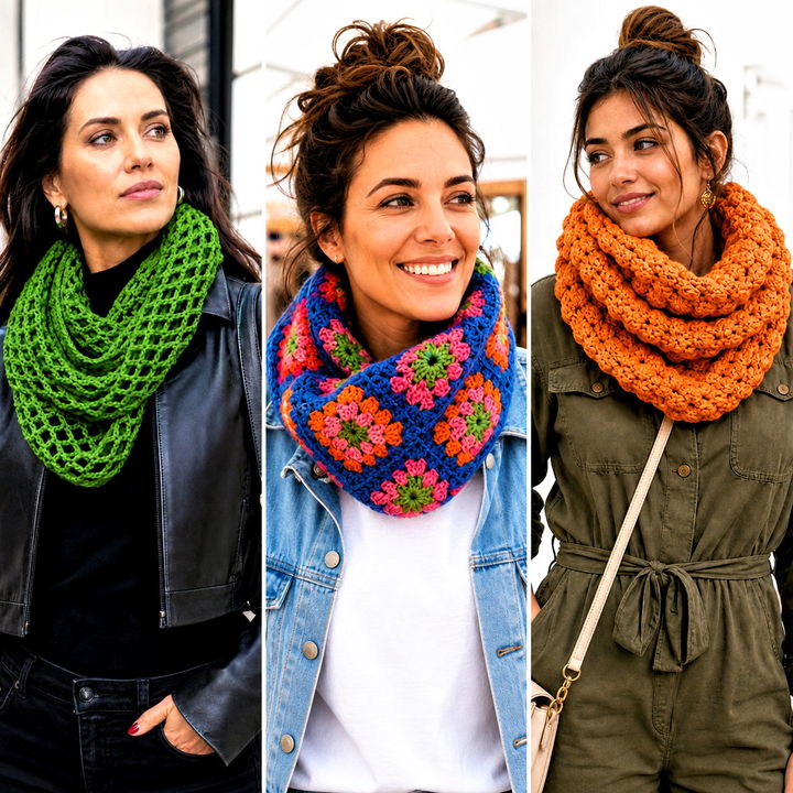 25 Crochet Snood Scarf Outfit Ideas for Cozy Cold Days Ahead
