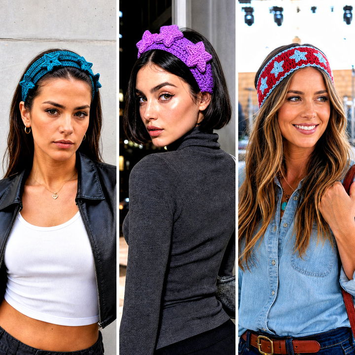 25 Crochet Star Headband Outfit Ideas for Cute Festival Style