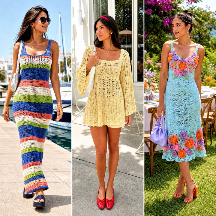 25 Crochet Summer Dresses Outfit Ideas for Breezy Style