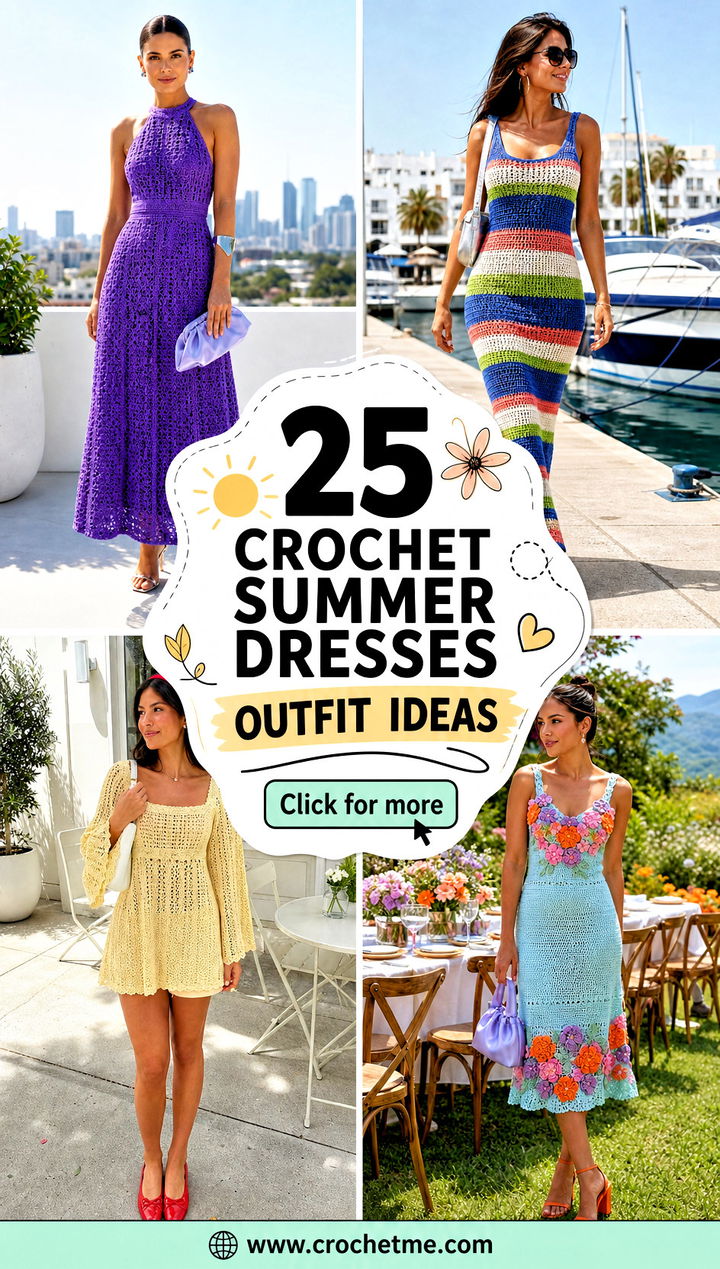 25 crochet summer dresses outfit ideas - 25 crochet summer dresses outfit ideas