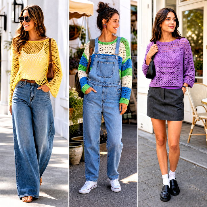 25 Crochet Summer Pullover Outfit Ideas for Cool Summer Nights